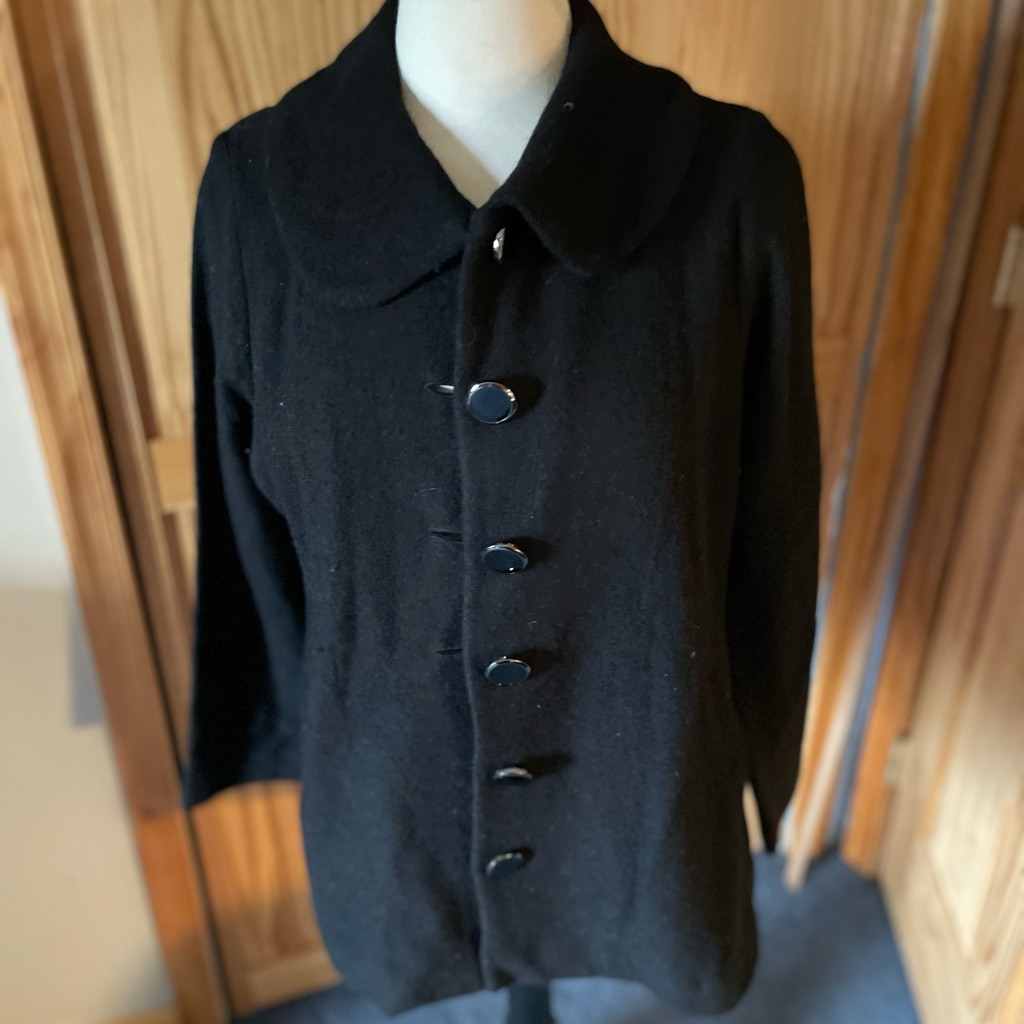 Black Wool Talbots Jacket